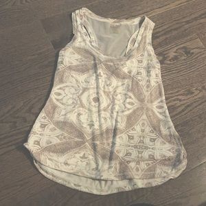 Calia by Carrie Underwood printed mesh back tank